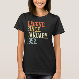 Legend Since January 1952 For Men Women January 19 T-Shirt