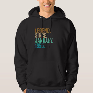 Legend Since January 1955 68 Years Old 68th Birth Hoodie