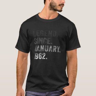 Legend Since January 1964 Tee 58Th Birthday Gift R
