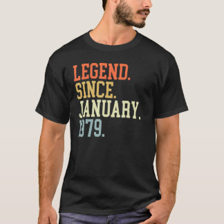 Legend Since January 1979 For Men Women January 19 T-Shirt