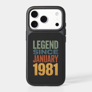 Legend Since January 1981 Retro Birthday Classic iPhone 17 Pro Case