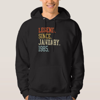 Legend Since January 1985 For Men Women January 19 Hoodie