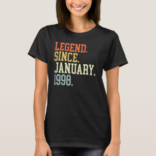 Legend Since January 1998 For Men Women January 19 T-Shirt