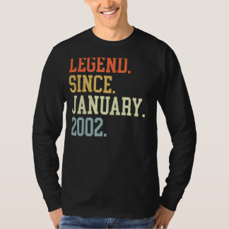 Legend Since January 2002 For Men Women January 20 T-Shirt