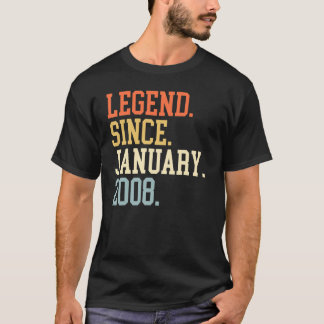 Legend Since January 2008 For Men Women January 20 T-Shirt