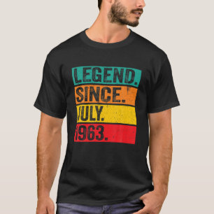 Legend Since July 1963 59Th Birthday 59 Years Old T-Shirt