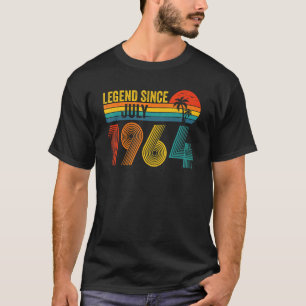 Legend Since July 1964 58th Birthday 58 Years Old T-Shirt