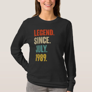 Legend Since July 1989 33 Year Old 33rd Birthday T-Shirt