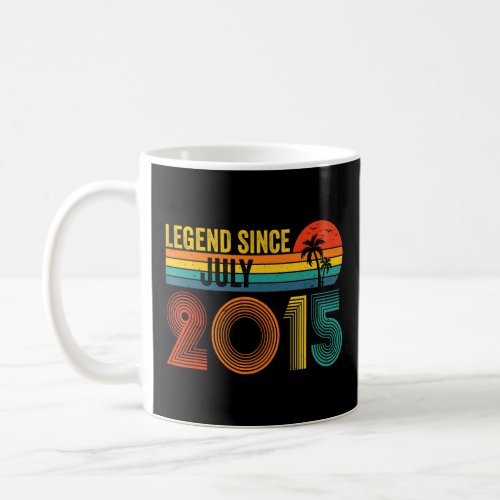 Legend Since July 2015 7th  Birthday 7 Years Old  Coffee Mug