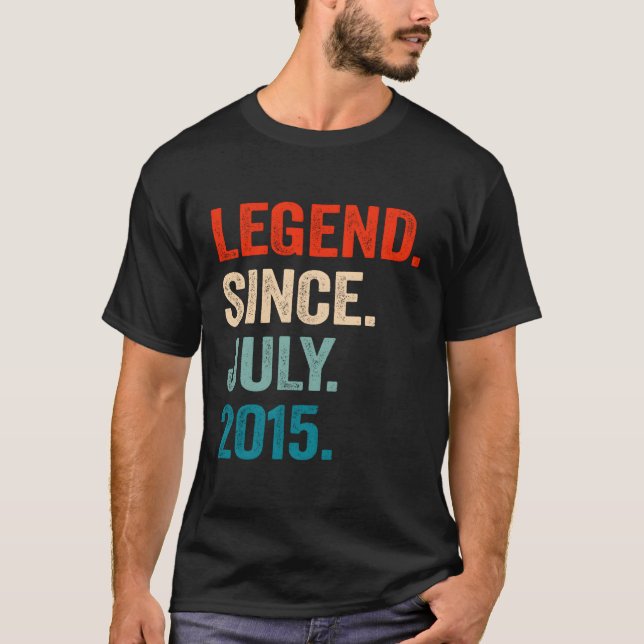 Legend Since July 2015 8Th 8 T-Shirt (Front)