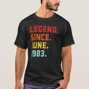 Legend Since June 1983 39th Birthday Vintage 39 Ye T-Shirt