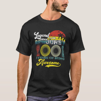 Legend Since June 2001 20Th Birthday 20 Years Old T-Shirt