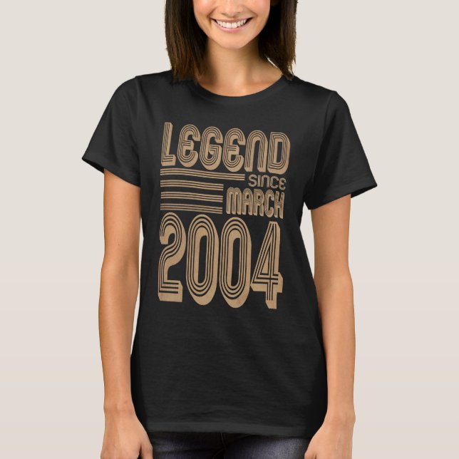 Legend since March 2004 18th anniversary T-Shirt (Front)