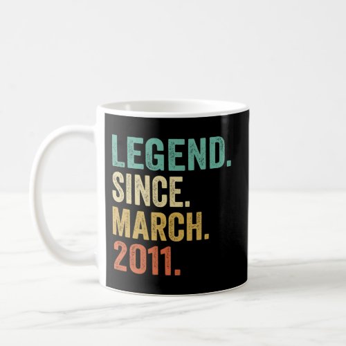 Legend Since March 2011 12 12Th Coffee Mug
