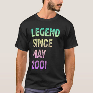 Legend Since May 2001 24th Birthday Men Women T-Shirt