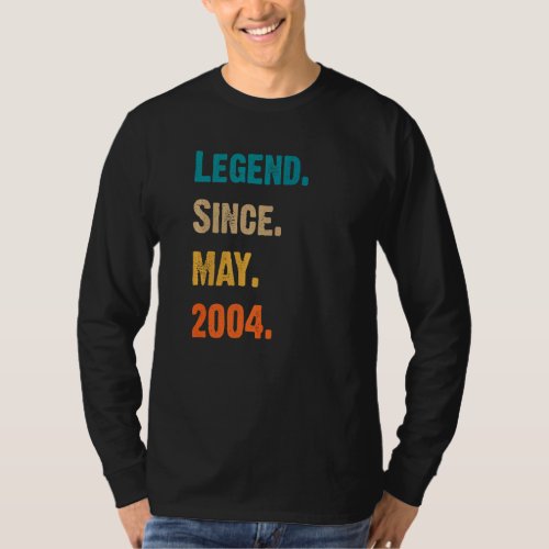 Legend Since May 2004 Cool Birthday T_Shirt