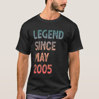 Legend Since May 2005 20th Birthday Men Women T-Shirt