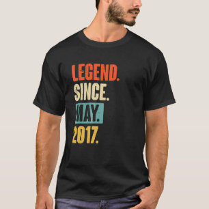 Legend Since May 2017  5 Year Old 5th Birthday T-Shirt