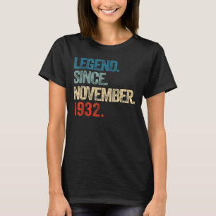 Legend Since November 1932 90 Year Old 90th Birthd T-Shirt