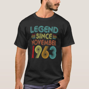 Legend Since November 1963 59th Birthday Retro 59 T-Shirt