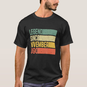 Legend Since November 1990 32 Years Old  32nd Birt T-Shirt