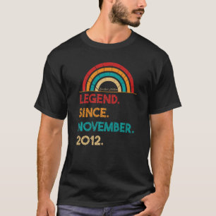 Legend Since November 2012 10th Birthday Born In T-Shirt