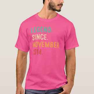 Legend Since November 2014 8th Birthday 8 Years O T-Shirt