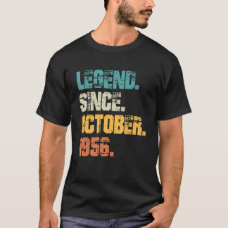 Legend Since October 1956 66th Birthday 66 Years T-Shirt