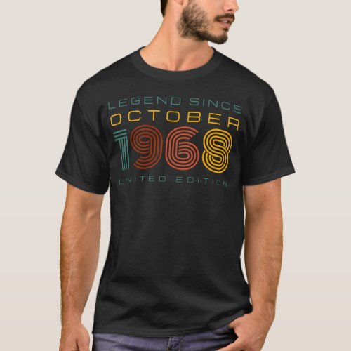 Legend Since October 1968 Limited Edition Mens  T_Shirt