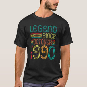 Legend Since October 1990 32nd Birthday Retro 32 Y T-Shirt