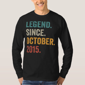 Legend Since October 2015 7th Birthday 7 Years Ol T-Shirt