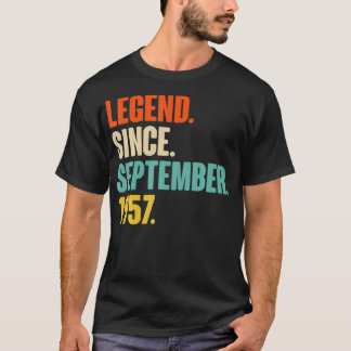 Legend Since September 1957 Vintage 1957 63rd Birt T-Shirt