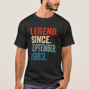 Legend Since September 1983 39th Birthday 39 Years T-Shirt