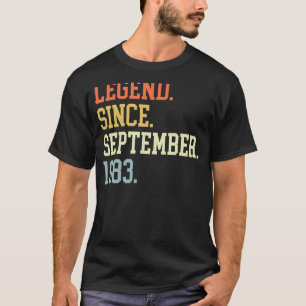 Legend Since September 1983 For Men Women Septembe T-Shirt