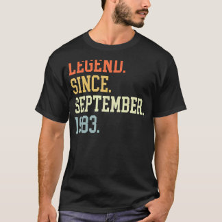 Legend Since September 1983 For Men Women Septembe T-Shirt