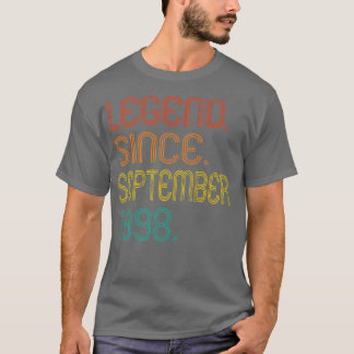 Legend Since September 1998 24 Years Old Gifts 24t T-Shirt