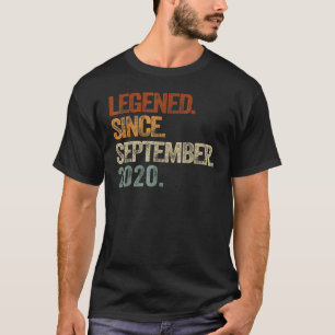 Legend Since September 2020 2nd Birthday 2 Years T-Shirt