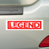 Legend Stamp Bumper Sticker (On Car)