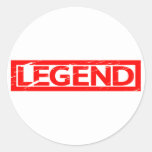 Legend Stamp Classic Round Sticker