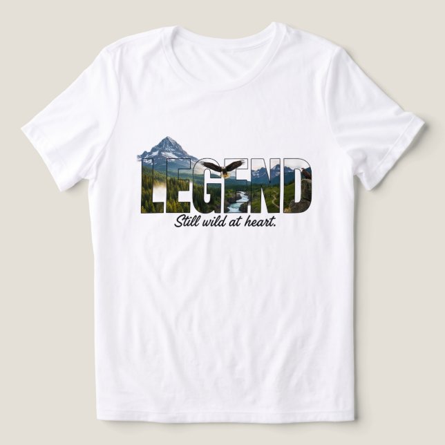 Legend Still Wild at Heart Outdoor Graphic Tri-Blend Shirt (Design Front)