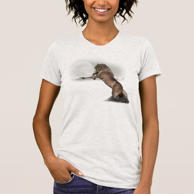 Legend T-shirt Wild Mustang "Merlot" (Front)