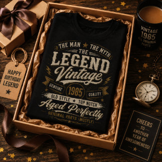 Legend Vintage 1985 Aged Perfectly 41st Birthday T-Shirt