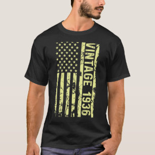 Legend Vintage Us Flag Since 1936 For Men Women 19 T-Shirt