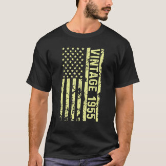 Legend Vintage Us Flag Since 1955 For Men Women 19 T-Shirt