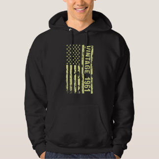 Legend Vintage Us Flag Since 1961 For Men Women 19 Hoodie