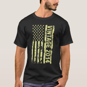 Legend Vintage Us Flag Since 2014 For Men Women 20 T-Shirt