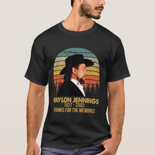 Legend Waylon Jennings Thank You For The Memories T_Shirt