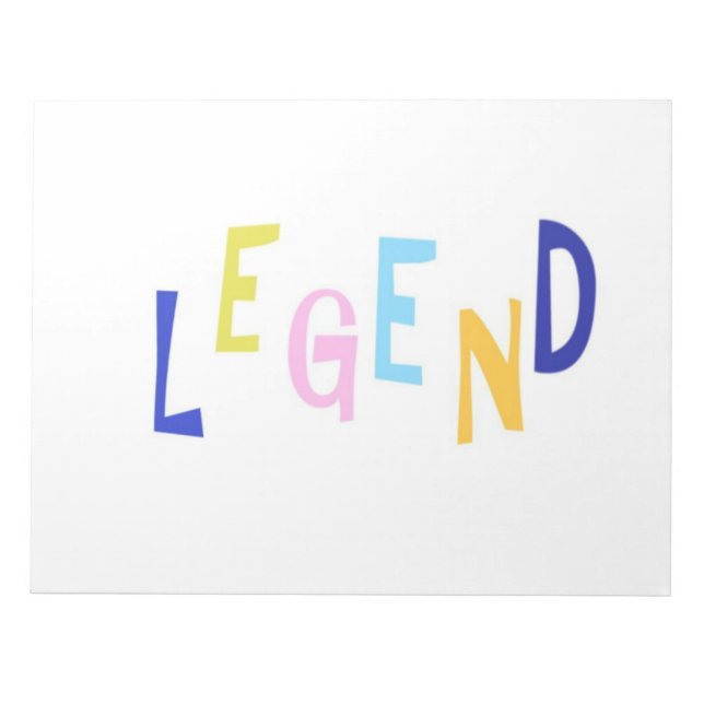 legend word art notepad (Front)
