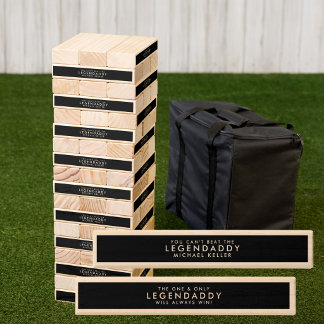 Legendaddy for Legendary Dads fun minimalist  Topple Tower