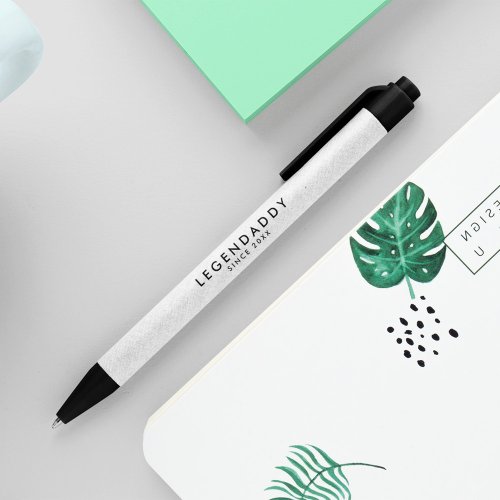 Legendaddy for Legendary Dads simple minimalist  Black Ink Pen